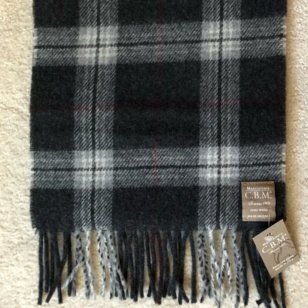 Men’s New Pure Wool Italian Scarf